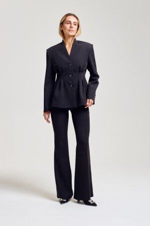 Itelle: Піджак приталений чорний 7139 - фото 5