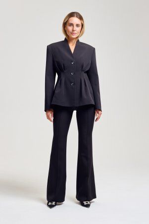 Itelle: Піджак приталений чорний 7139 - фото 6