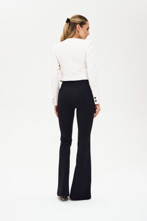 Itelle: Жакет із тканини буклє молочного кольору з люрексовю ніттю 7143 - фото 3