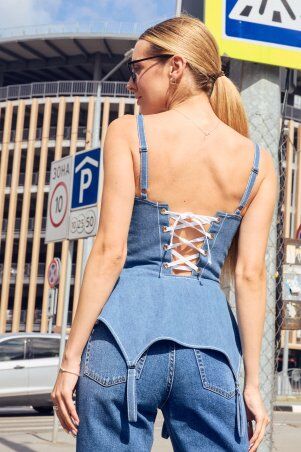 Itelle: Корсет джинсовий 8444 - фото 3