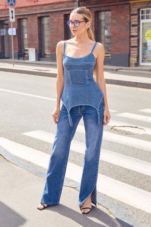 Itelle: Корсет джинсовий 8444 - фото 4