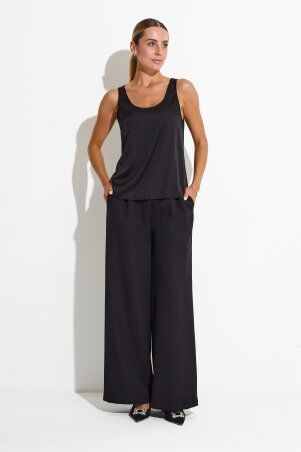 Itelle: Шовкова майка Люсі чорна 8448 - фото 2