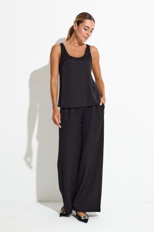 Itelle: Шовкова майка Люсі чорна 8448 - фото 5