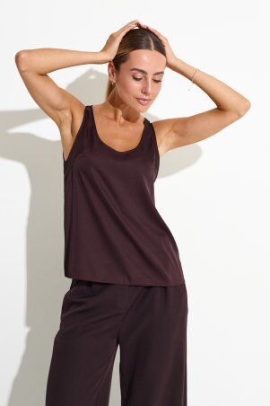 Itelle: Шовкова майка Люсі шоколад 8449 - фото 5