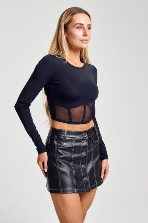 Itelle: Лонгслів з сіткою із біфлексу 8451 - фото 4