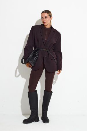 Itelle: Жакет оверсайз шоколад7136 - фото 2