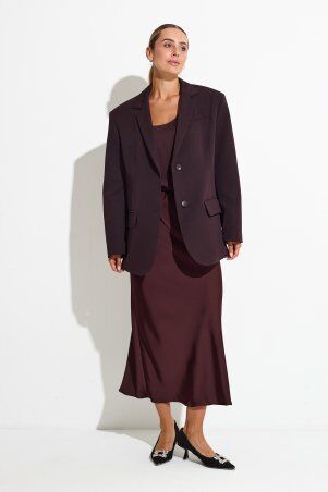 Itelle: Жакет оверсайз шоколад7136 - фото 5