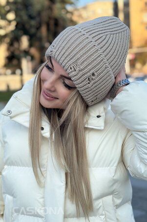 Caskona: Hazel Шапка беж SG 48111 - фото 2