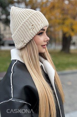 Caskona: Hazel Шапка айвори SG 48110 - фото 3