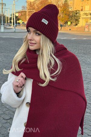 Caskona: Gloss Шарф бордо SG 47905 - фото 2