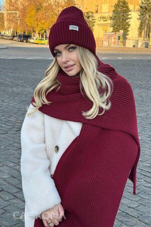 Caskona: Gloss Шарф бордо SG 47905 - фото 3