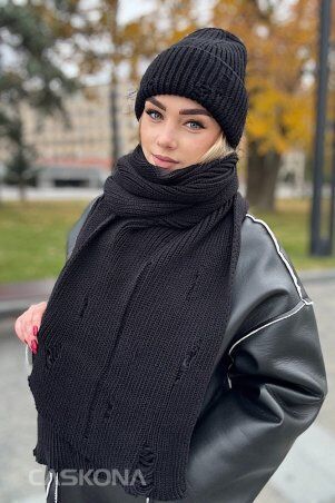Caskona: Glisten Шарф черный SG 48001 - фото 4