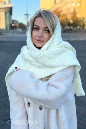 Caskona: Glisten Шарф айвори SG 48010 - фото 3