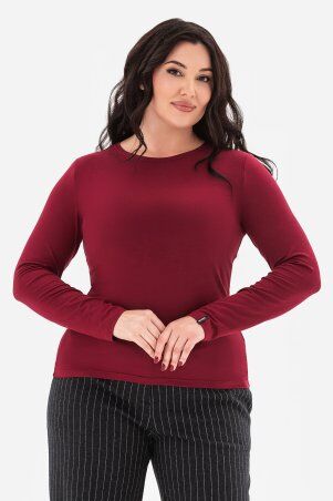 Garne: Лонгслів TUDAL 1 бордового кольору 3043359 - фото 3
