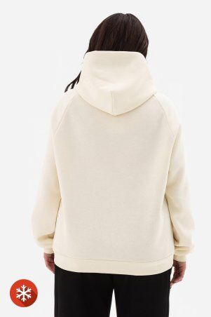 Garne: Утеплене худі ONE молочного кольору 3043352 - фото 4
