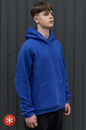 Garne: Утеплене худі ONE синього кольору 8000367 - фото 2