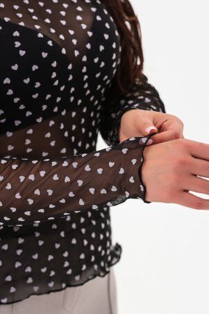 Garne: Лонгслів HEART Чорно-білий 3043340 - фото 4