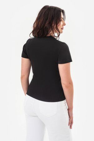 Garne: Футболка чорного кольору з принтом "ВІД**СЯ" 9001589 - фото 2