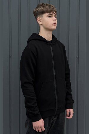 Garne: Чоловіча кофта-зіппер NAELL чорного кольору 9001518 - фото 2