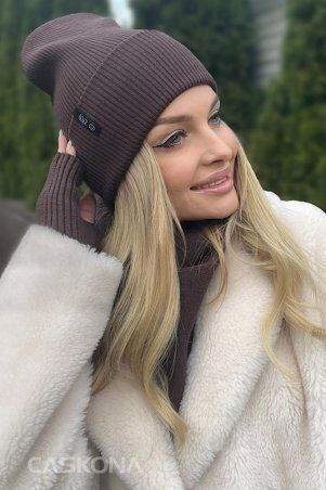 Caskona: Urban Шапка коричневый-2 SG 45601-3 - фото 2