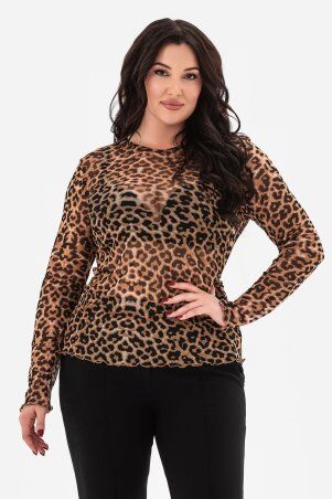 Garne: Леопардовий лонгслів HEART 3043374 - фото 3