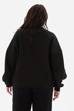 Garne: Утеплений світшот OVER чорного кольору 3043370 - фото 3