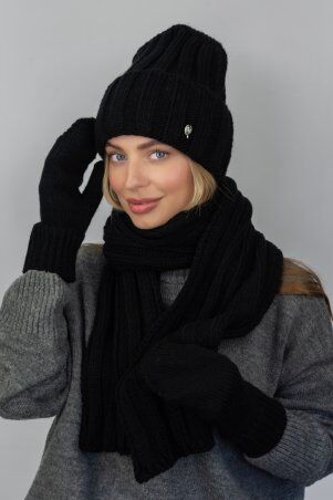 Braxton: Комплект шапка + шарф + рукавички женский 5309 - фото 13