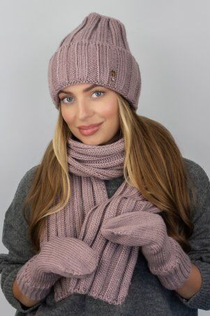 Braxton: Комплект шапка + шарф + рукавички женский 5309 - фото 9