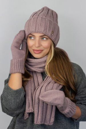 Braxton: Комплект шапка + шарф + рукавички женский 5309 - фото 10
