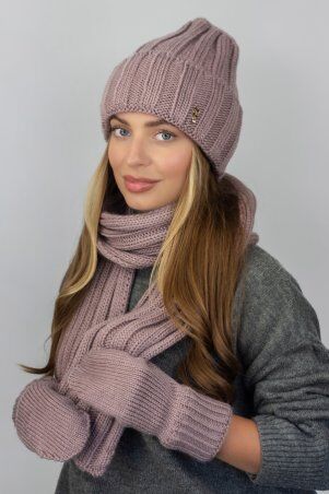 Braxton: Комплект шапка + шарф + рукавички женский 5309 - фото 11