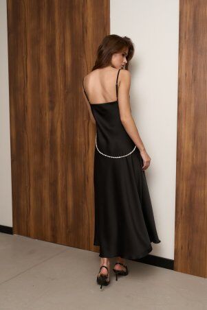 SL-ARTMON: Чорна сукня комбінація 1477.3 - фото 4