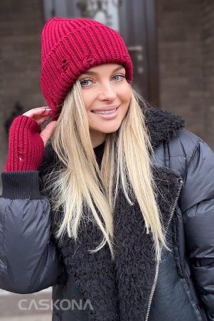 Caskona: Hazel Шапка бордо SG 48105 - фото 2