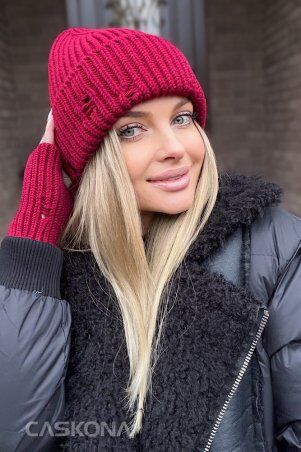 Caskona: Hazel Шапка бордо SG 48105 - фото 3