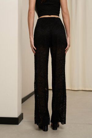 SL-ARTMON: Гіпюрові чорні штани ARTMON 274.1 - фото 3