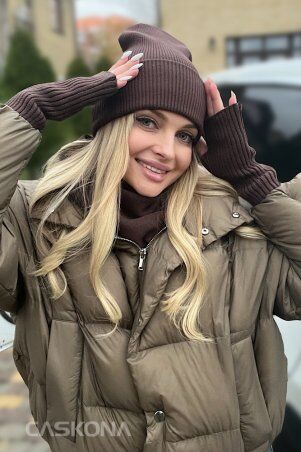 Caskona: Luxe Митенки коричневый-2 SG 48701-3 - фото 2