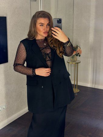 PEONY: Костюм Майори С Удлиненным Жилетом И Юбкой Макси 1612251 - фото 2