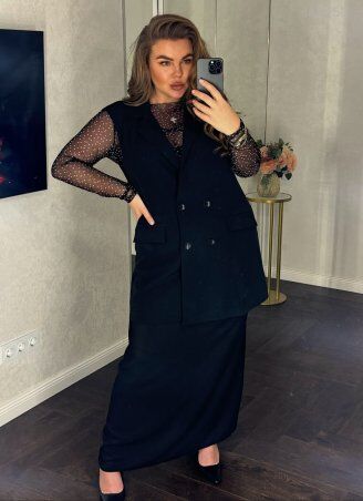 PEONY: Костюм Майори С Удлиненным Жилетом И Юбкой Макси 1612251 - фото 3