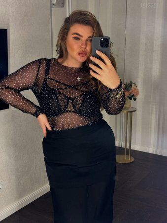 PEONY: Костюм Майори С Удлиненным Жилетом И Юбкой Макси 1612251 - фото 4