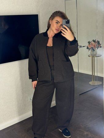 PEONY: Брючный Костюм Коричневого Цвета Спорт Шик №26-1 0201262 - фото 3