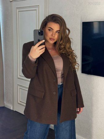 PEONY: Пиджак №1 Коричневого Цвета 3010252 - фото 3