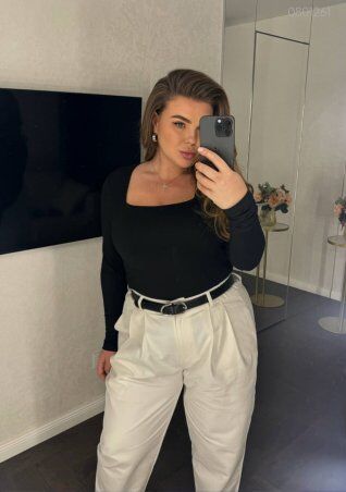 PEONY: Белые Брюки №11 С Застежкой На Молнию И Пуговицу 0801261 - фото 2