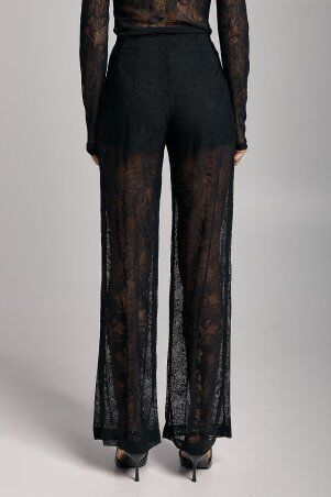 SL-ARTMON: Гіпюрові чорні штани ARTMON 276.2 - фото 2