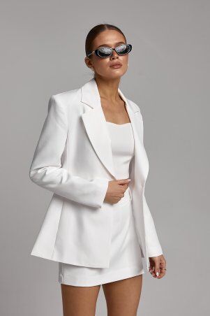 SL-ARTMON: Молочна спідниця шорти ARTMON з костюмної тканини 273.2 - фото 2