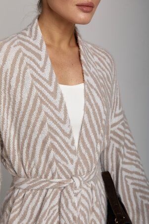 SL-ARTMON: Бежевий кардиган ARTMON із трикотажу з ворсом 579.2 - фото 2