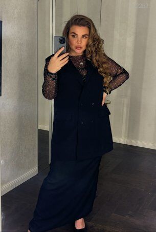 PEONY: Чёрная Юбка Майори Макси Длины 1612252 - фото 2