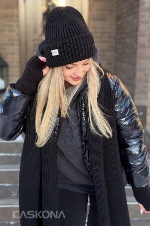 Caskona: Gloss Шарф черный SG 47901 - фото 3