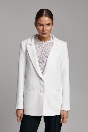 SL-ARTMON: Класичний піджак молочного кольору 581.2 - фото 6