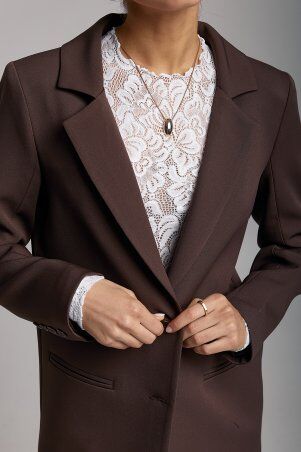 SL-ARTMON: Класичний піджак шоколадного кольору 581.3 - фото 5