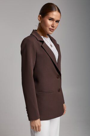 SL-ARTMON: Класичний піджак шоколадного кольору 581.3 - фото 6