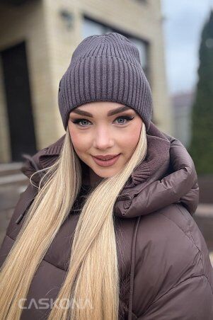 Caskona: NICOLETTA ШАПКА пепельно-коричневый SG 20625 - фото 3
